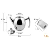 Stainless steel olive lake hotel coffee pot, restaurant and hotel teapot with mesh, cooling water kettle, household tea kettle with flat bottom Application Scenario